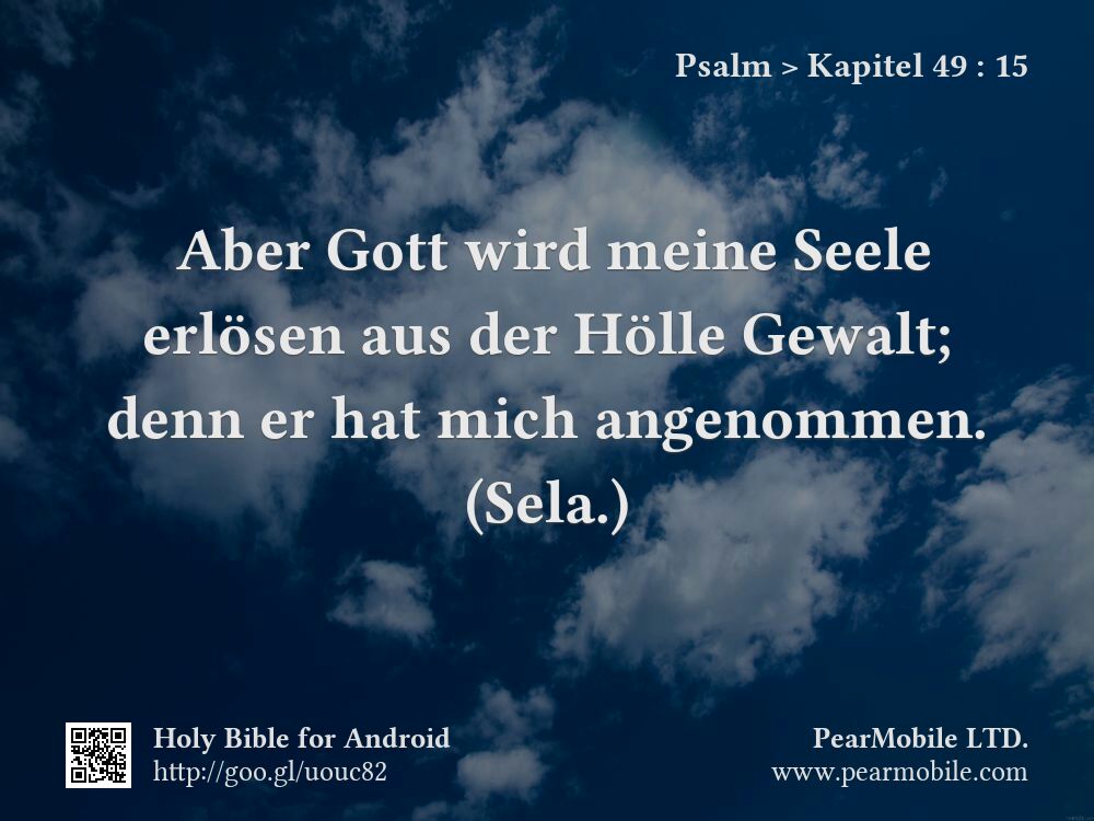Psalm, Kapitel 49:15